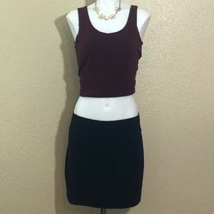 Black Bodycon Mini Skirt